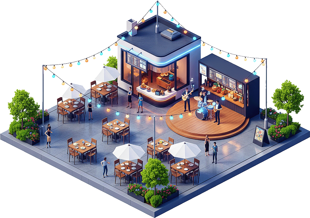Internet for hotels, restaurants and festivals